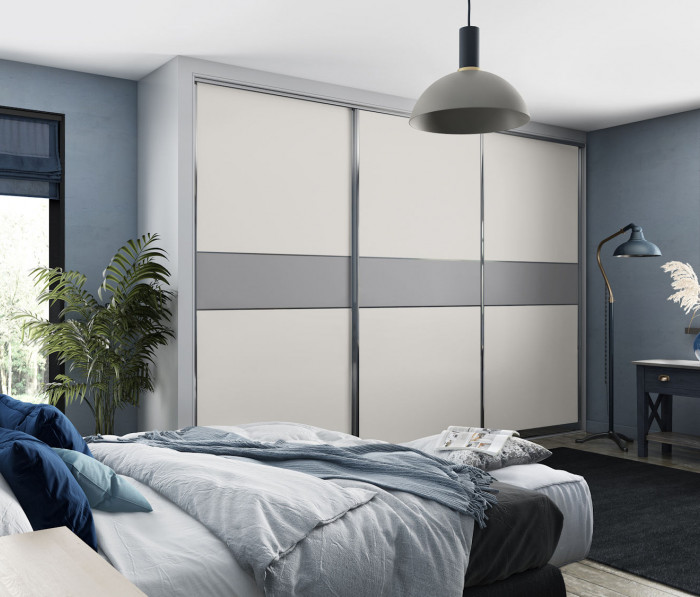 Image of Graphite 105 sliding wardrobe doors